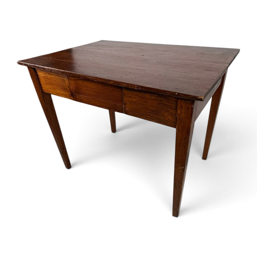 Country Pine One-Drawer Work Table - 2