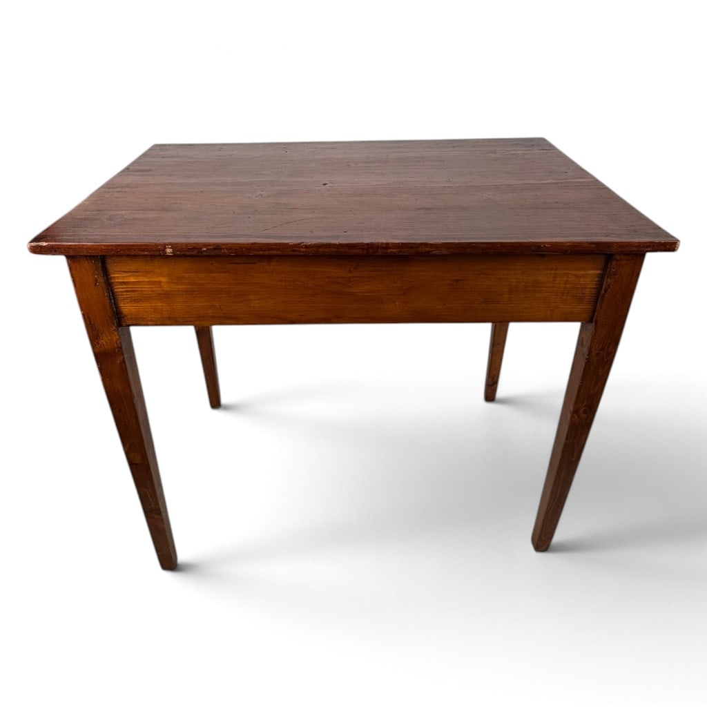 Country Pine One-Drawer Work Table - 3