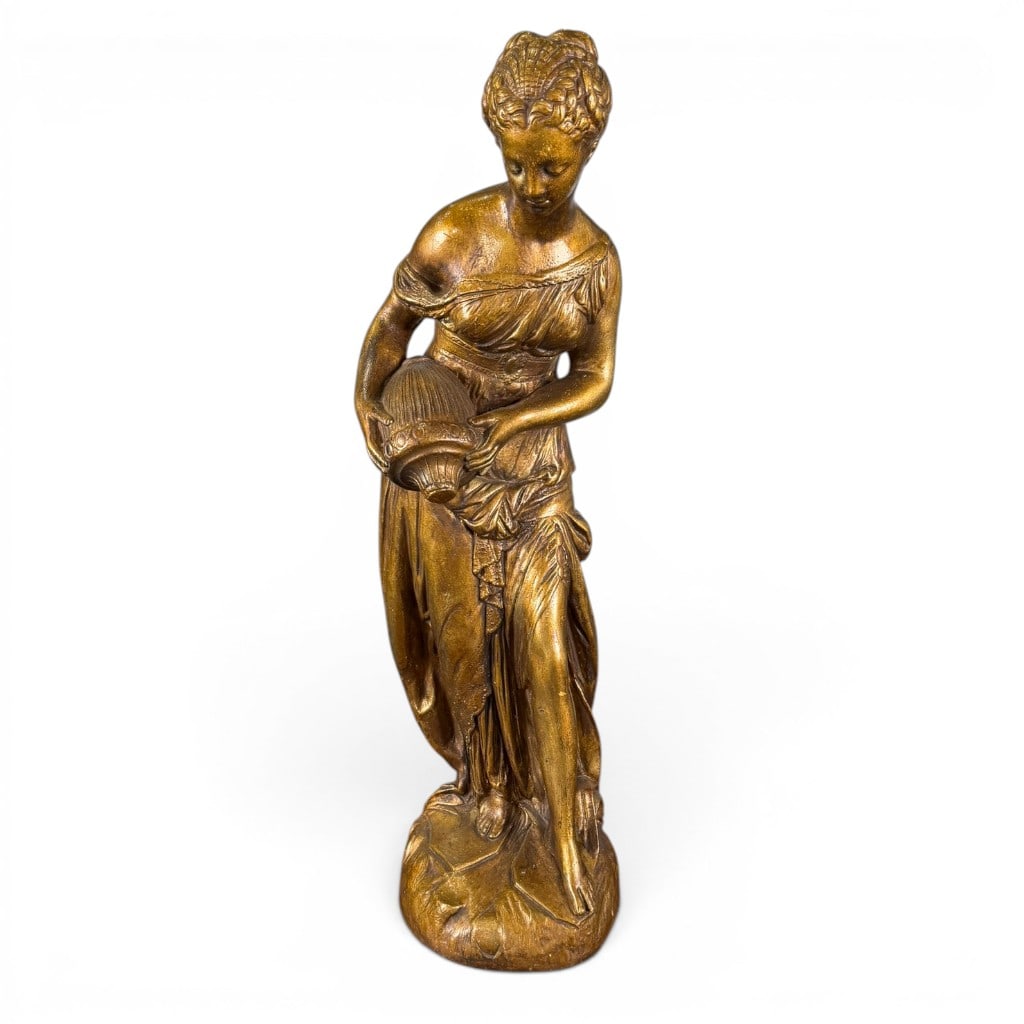 Gilt Allegory of Water Figural Sculpture (1 of 4)