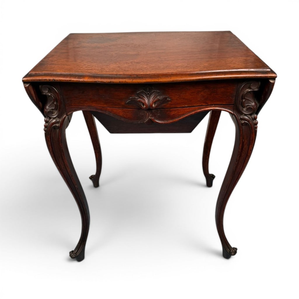 Rococo Revival Rosewood Work Table - 3
