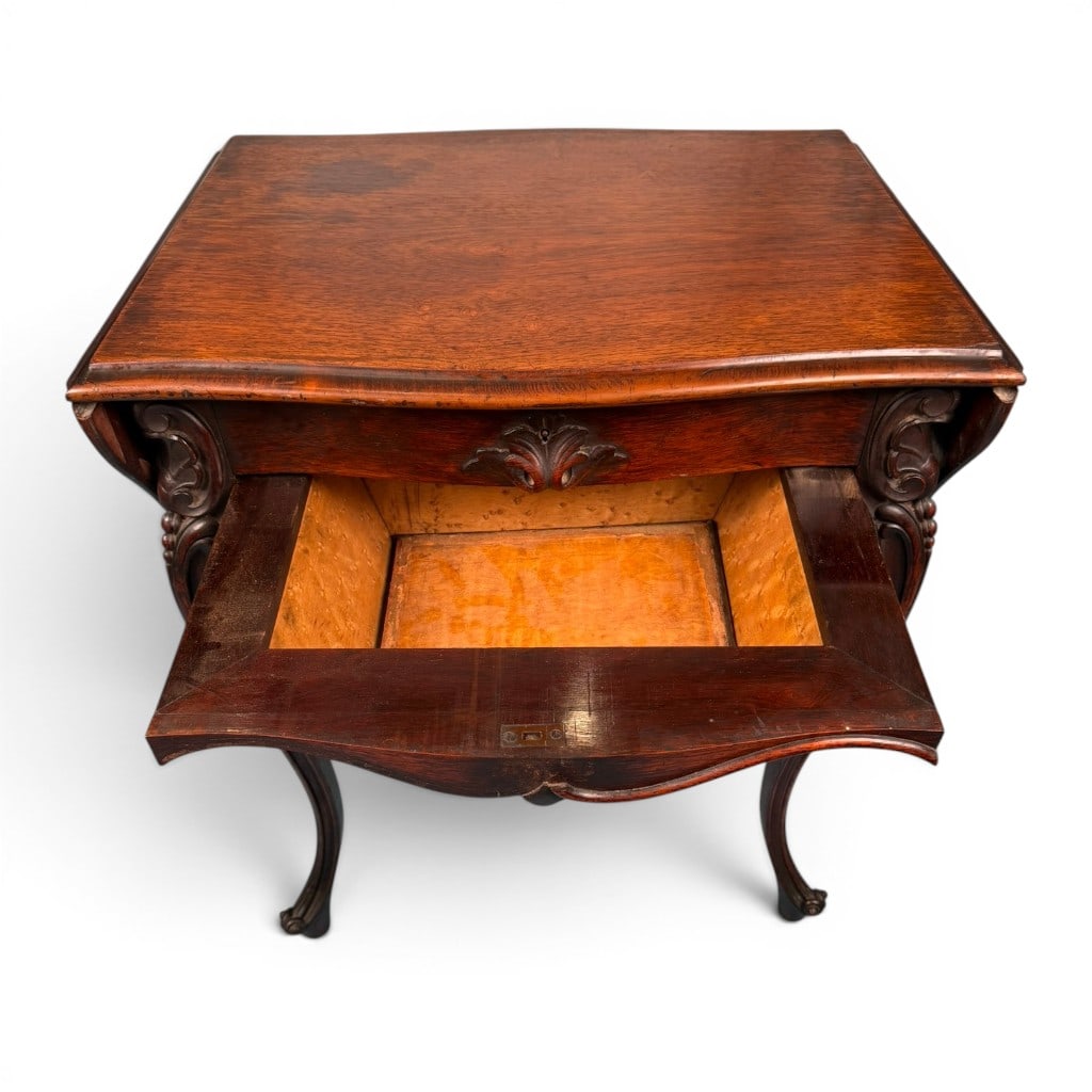 Rococo Revival Rosewood Work Table - 5