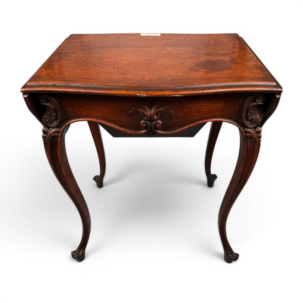 Rococo Revival Rosewood Work Table - 7