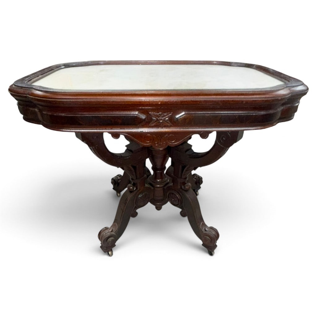 Renaissance Revival Marble-Top Table (1 of 7)