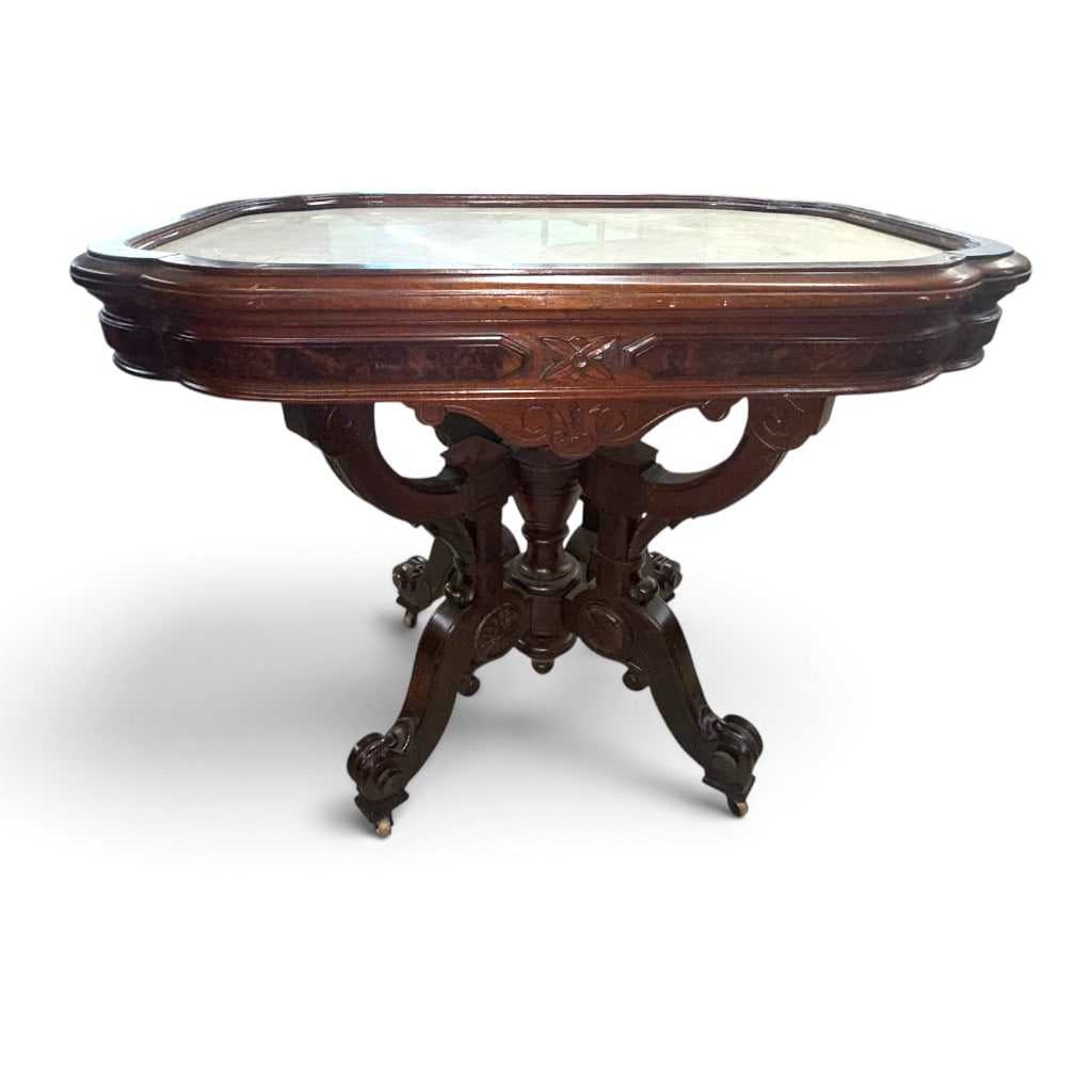 Renaissance Revival Marble-Top Table - 2