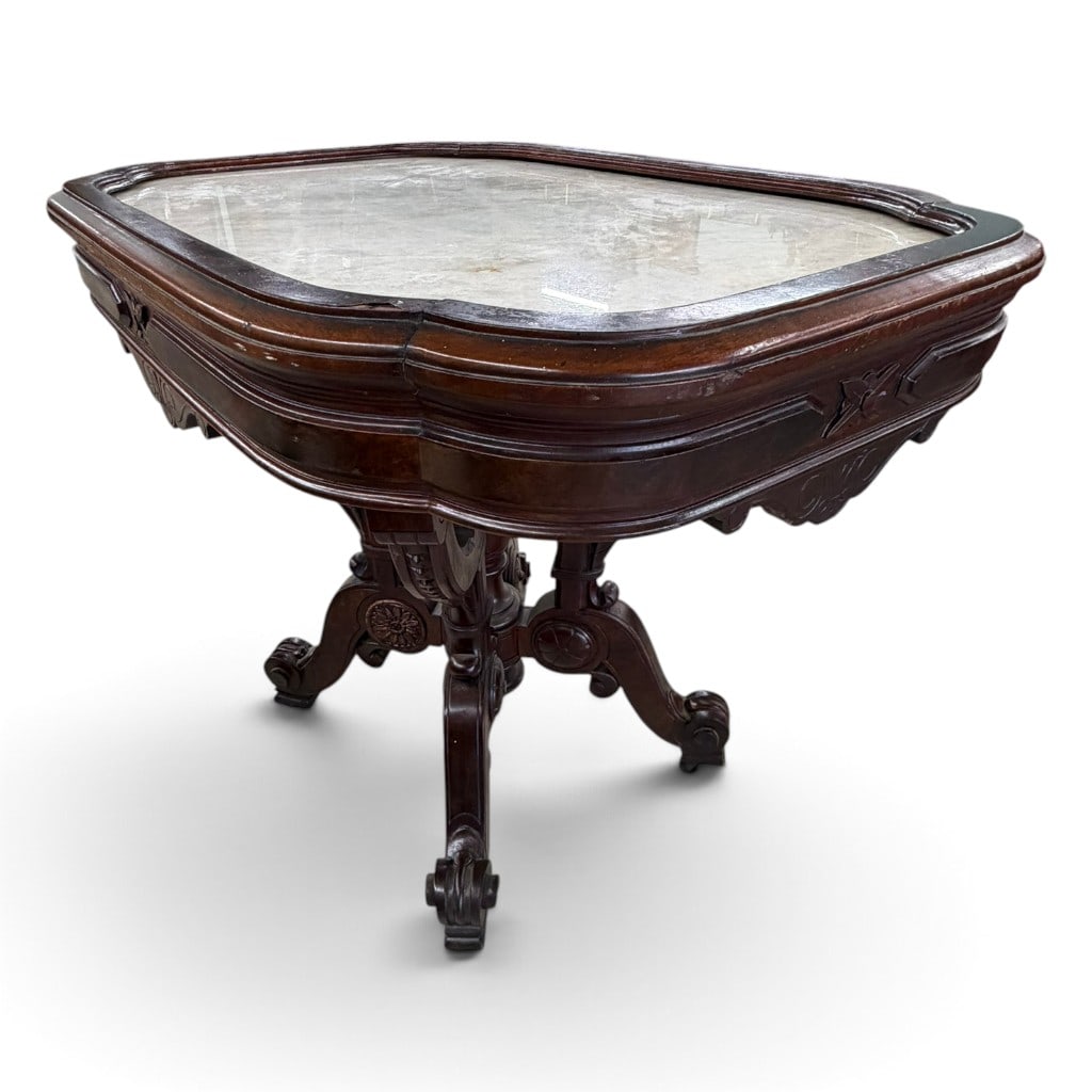 Renaissance Revival Marble-Top Table - 5