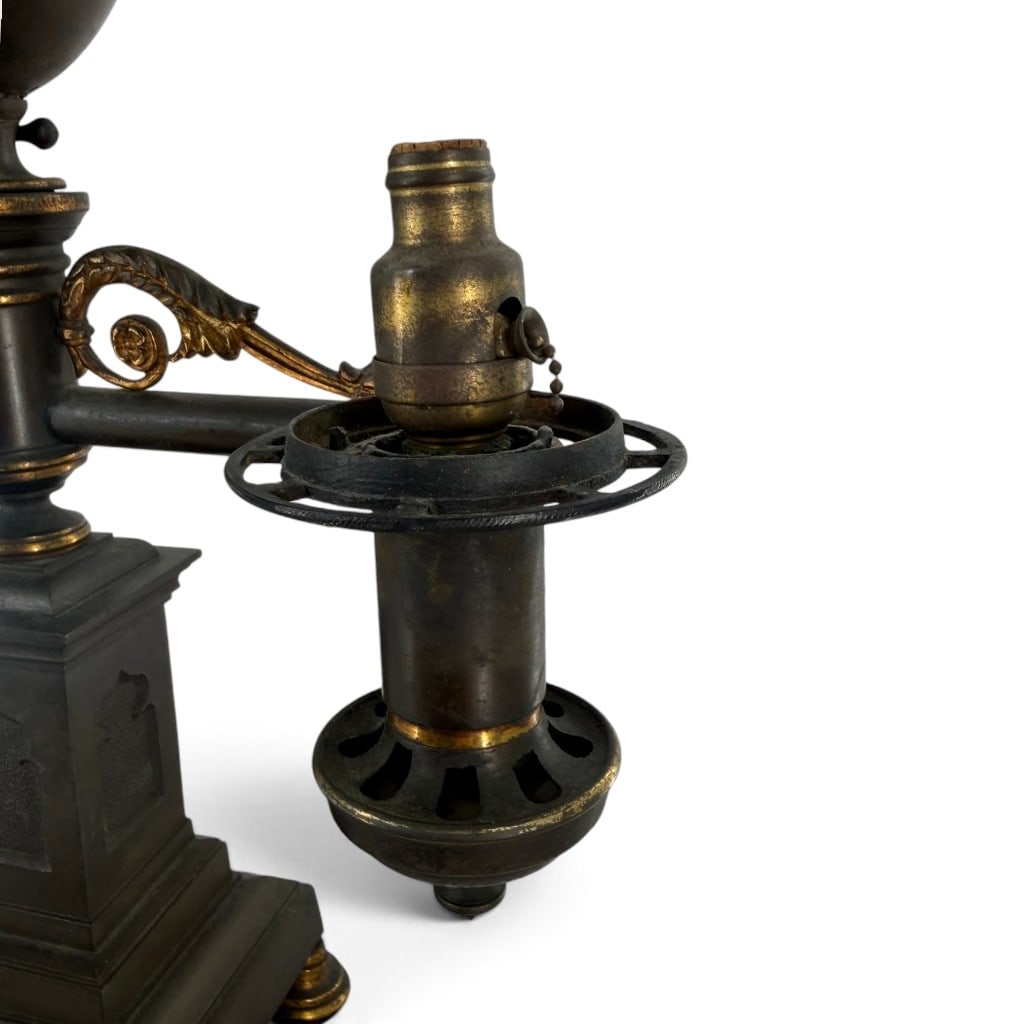 Classical Double-Arm Argand Lamp, Electrified - 7