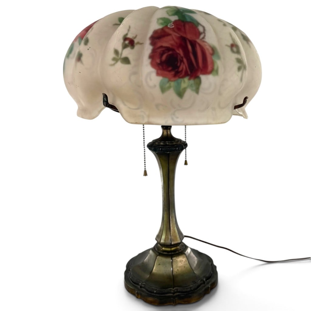 Pairpoint C3063 Rose Puffy Table Lamp (1 of 10)