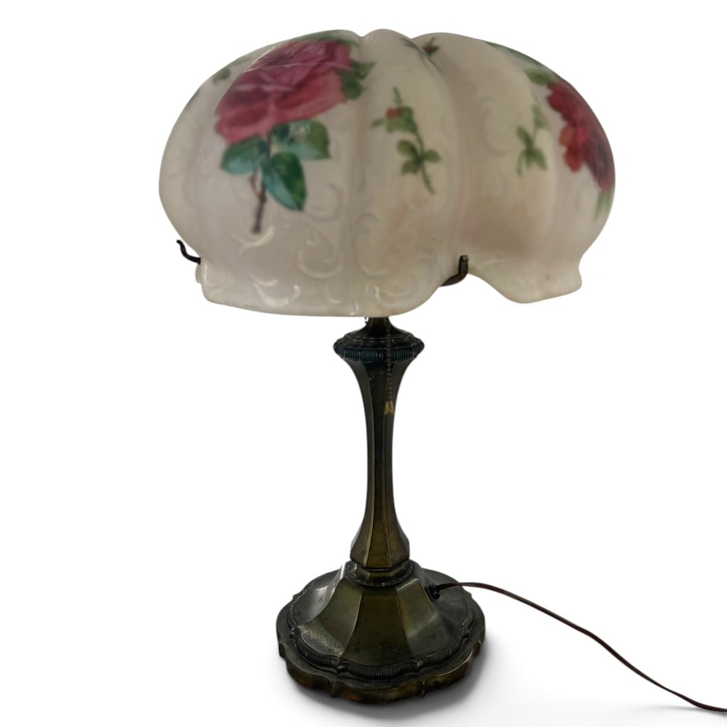 Pairpoint C3063 Rose Puffy Table Lamp - 3