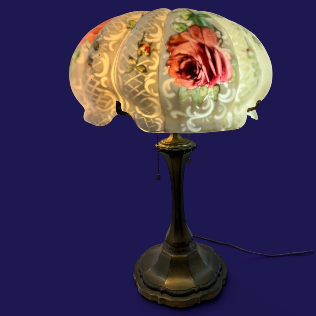Pairpoint C3063 Rose Puffy Table Lamp - 4