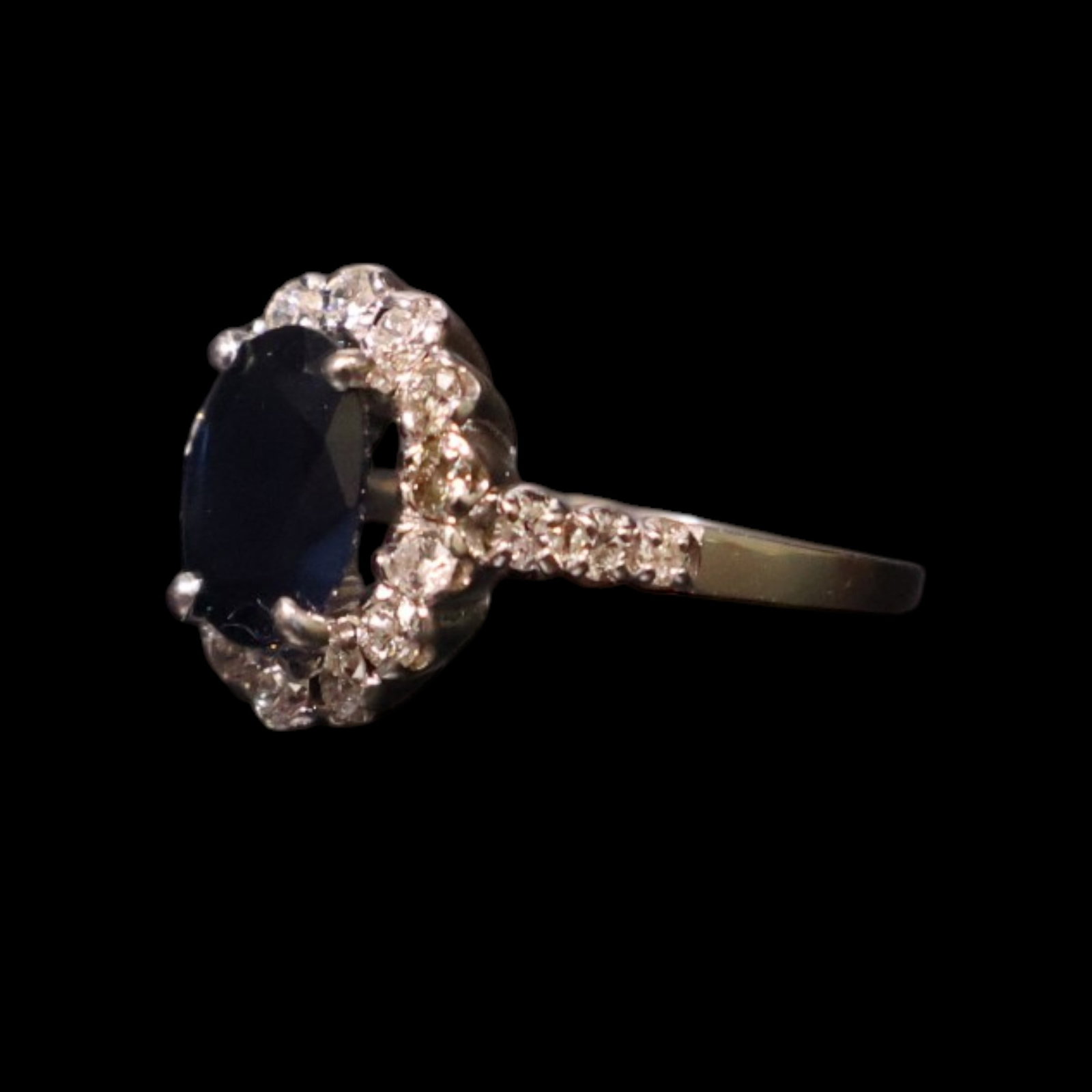14K Sapphire and Diamond Ring - 2