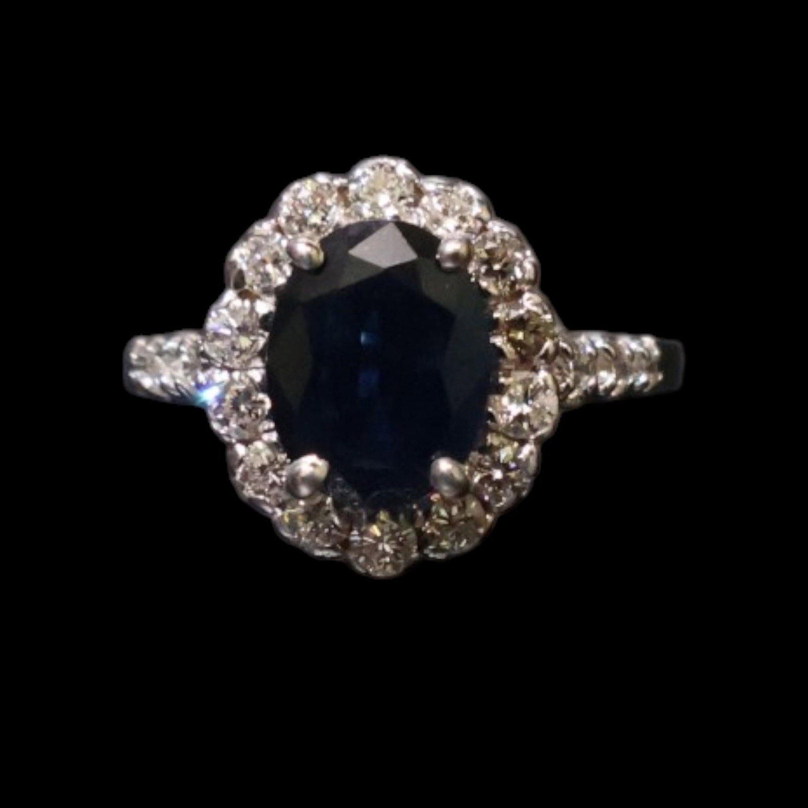 14K Sapphire and Diamond Ring - 3