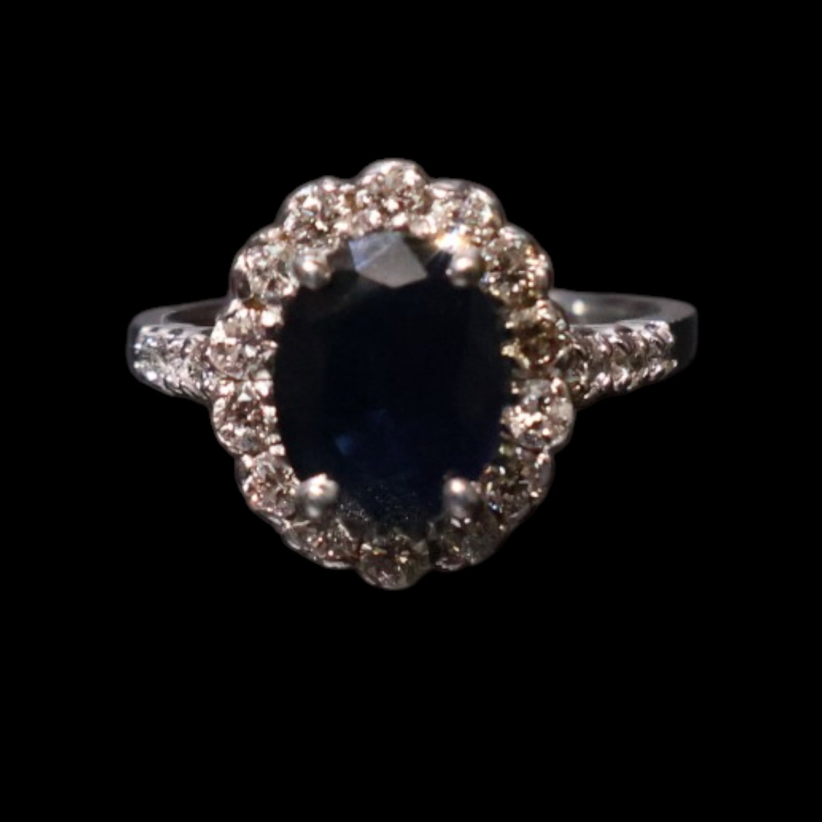 14K Sapphire and Diamond Ring - 4