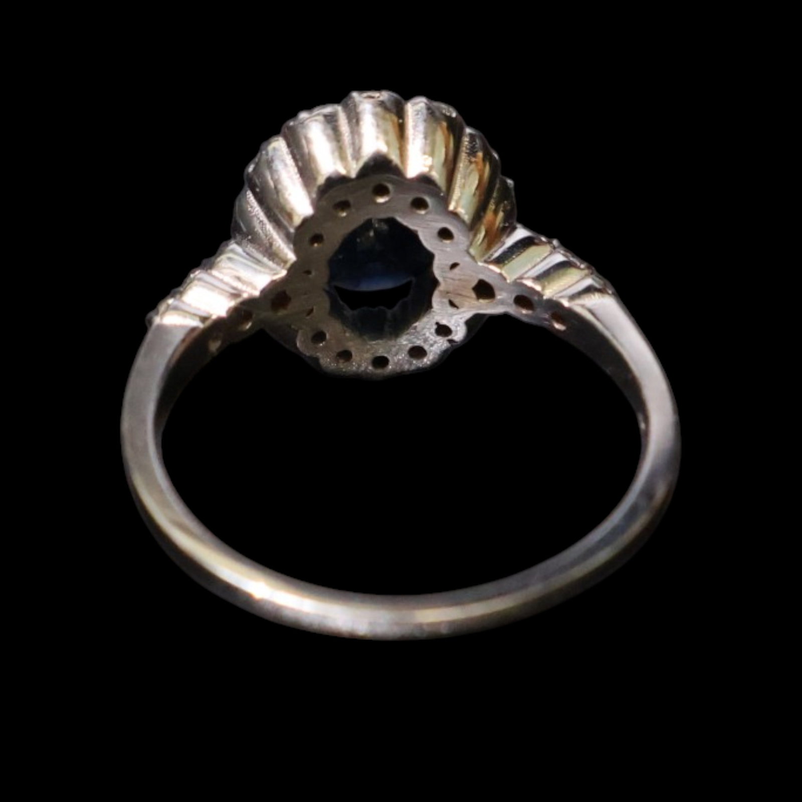 14K Sapphire and Diamond Ring - 5