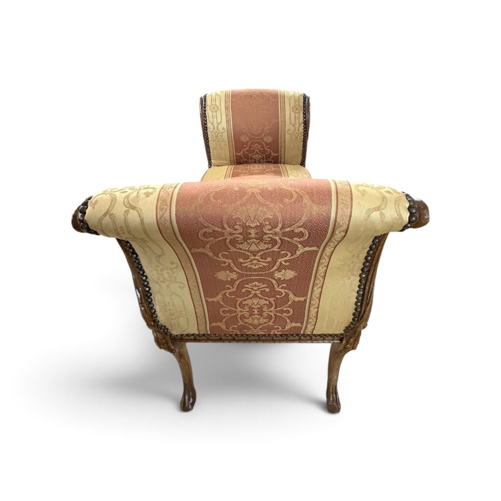 Carved Oak Double-Ended Window Bench - 3
