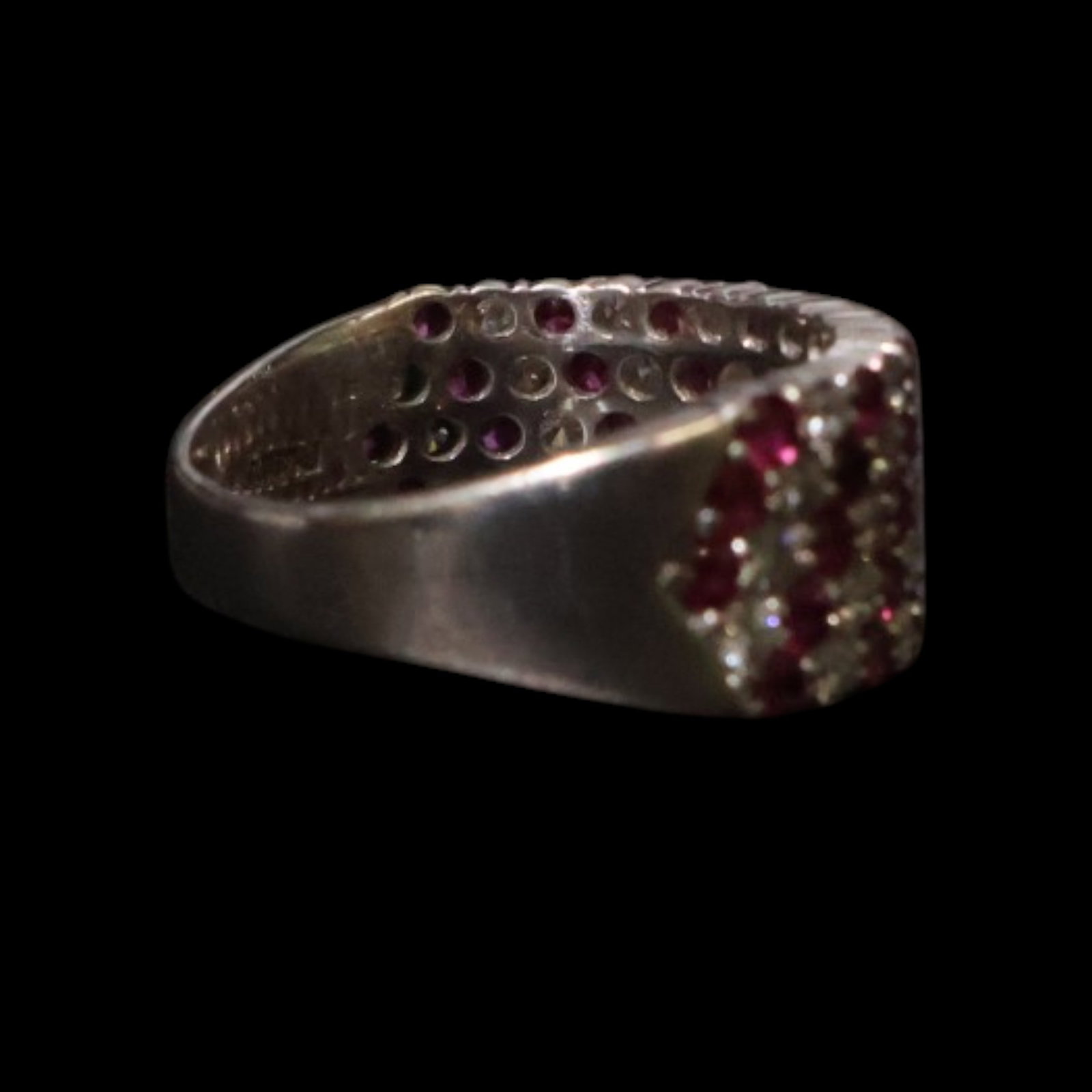 Platinum Ruby and Diamond Ring - 3
