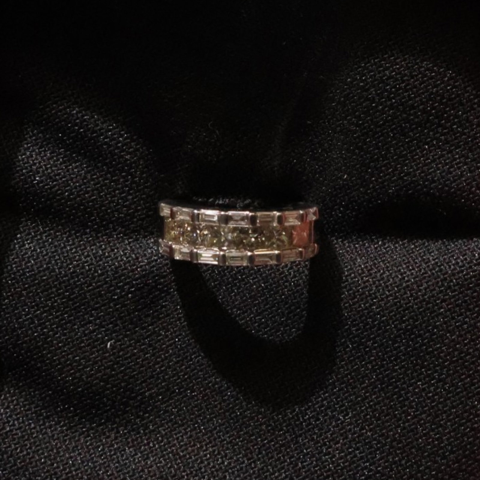 Platinum 2.00 CTW Diamond Ring: Date: Late 20th to early 21st century Materials: Platinum and diamonds Form: Ring Description: A platinum ring set with a principal diamond and additional diamond accents. The consignor inventory reco