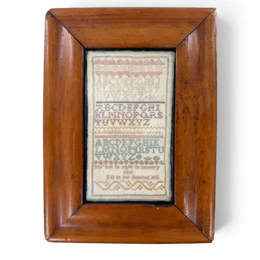 19th C. American Alphabet Sampler (1 of 3)