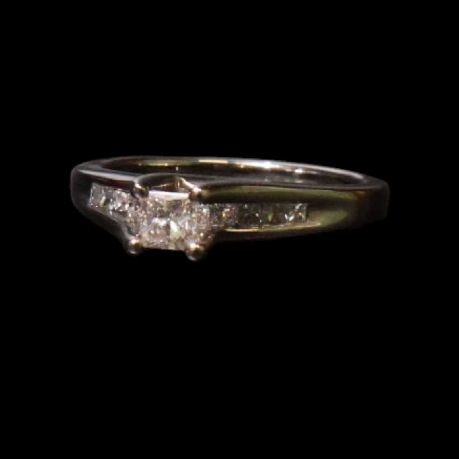 14K Princess-Cut Diamond Ring - 2