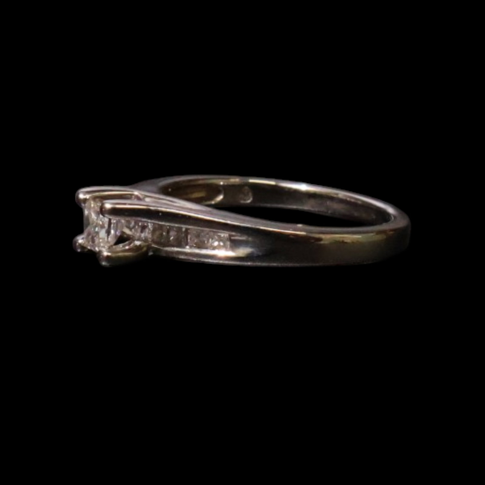 14K Princess-Cut Diamond Ring - 3