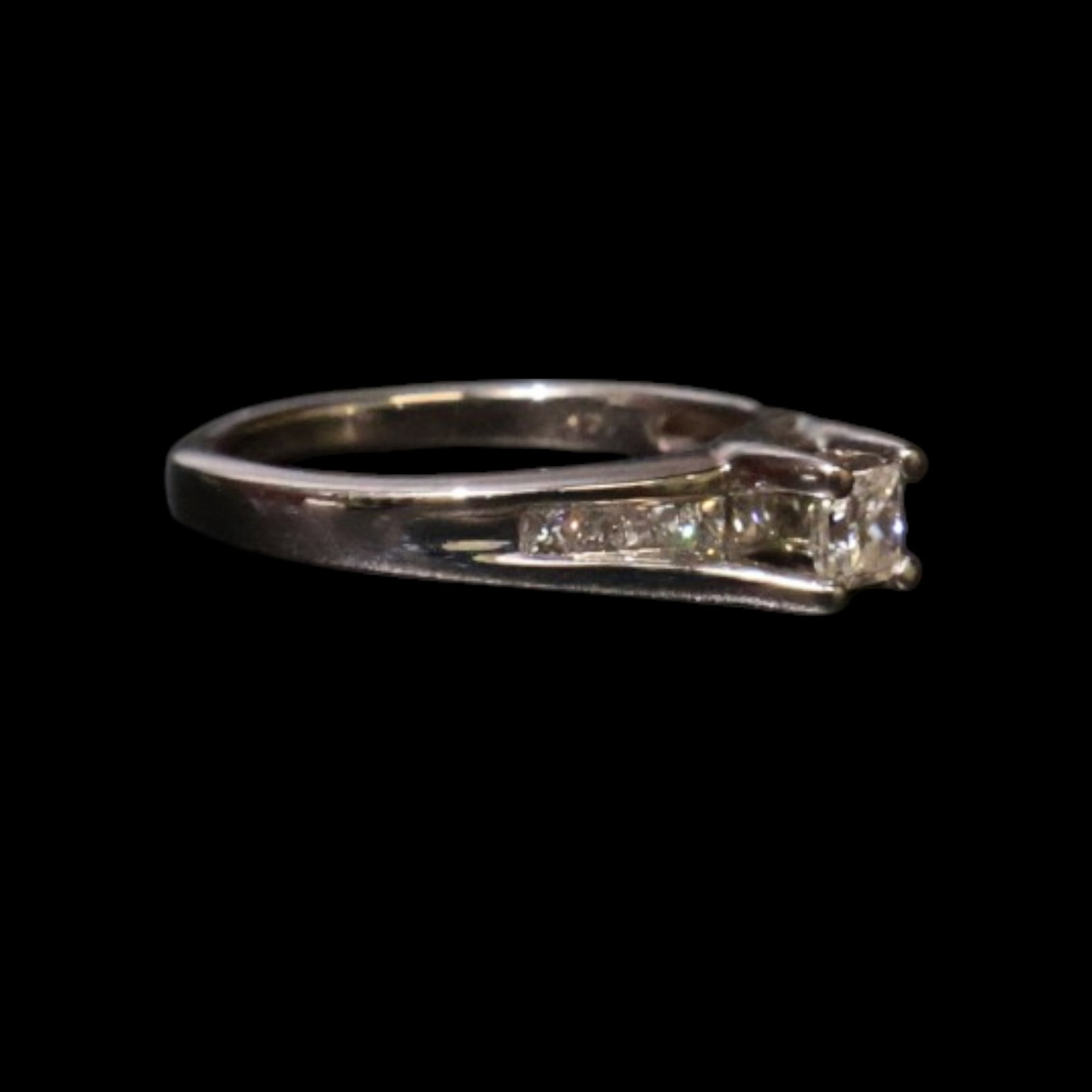 14K Princess-Cut Diamond Ring - 4