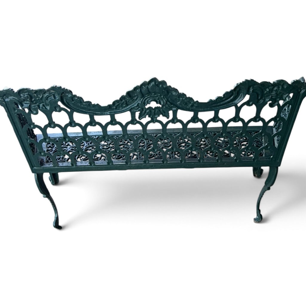 Rococo Revival-Style Garden Bench - 4