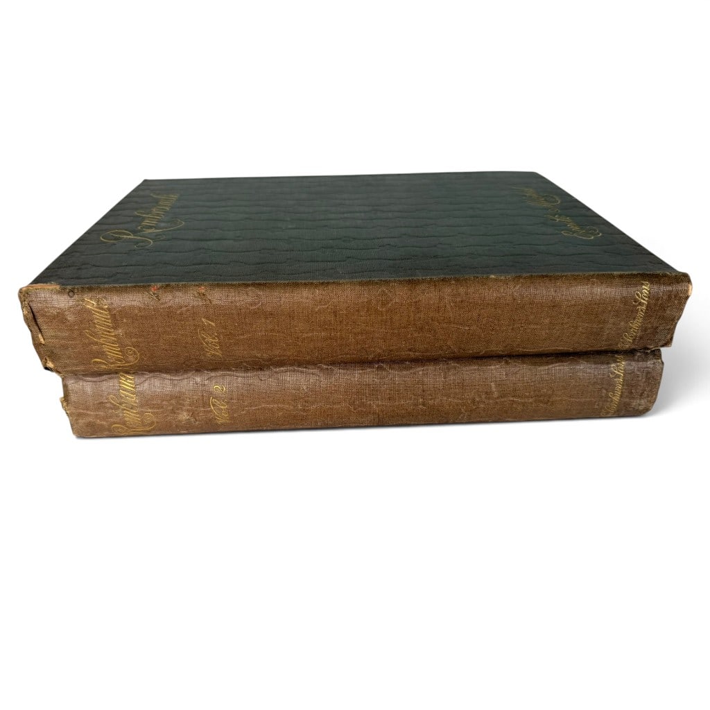 1894 Emile Michel Rembrandt Two-Volume Set: Origin: American edition, New York Date: 1894 Period/Style: Late 19th-century illustrated art reference Author/Publisher: Emile Michel, author, Florence Simmonds, translator, Frederick Wedmore, editor