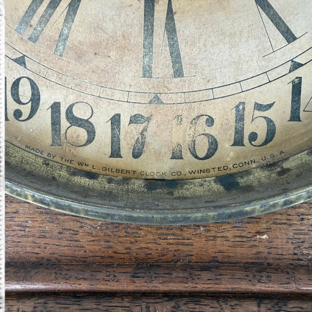 William L. Gilbert Oak Calendar Clock - 3