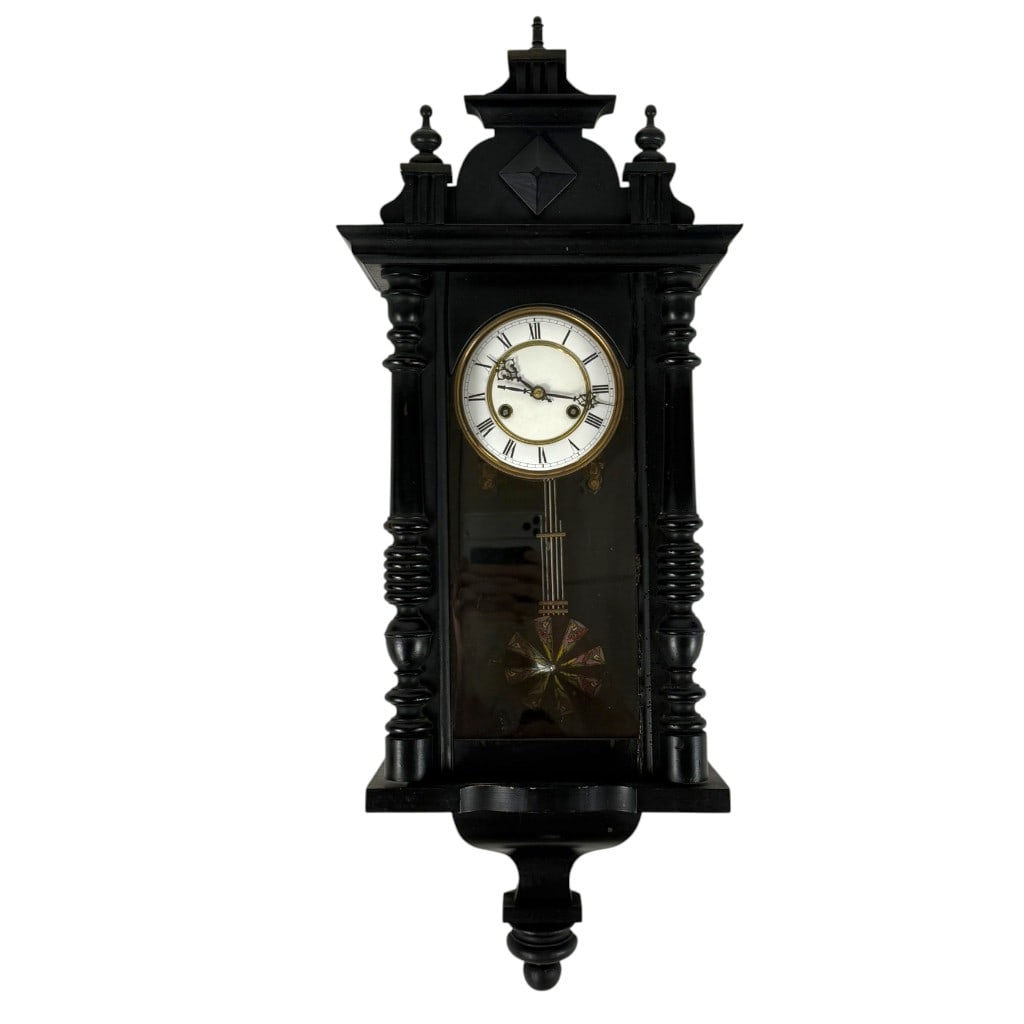 Ebonized Vienna Regulator Wall Clock (1 of 4)