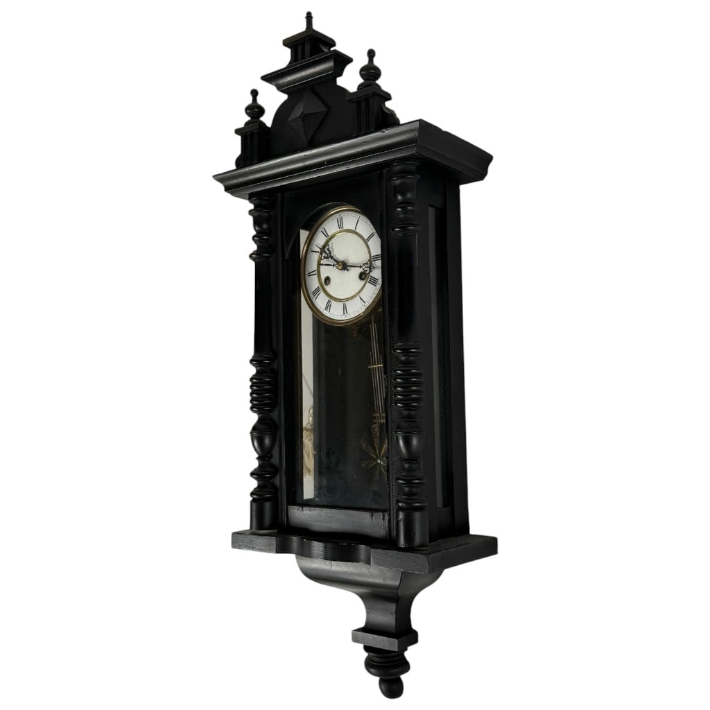 Ebonized Vienna Regulator Wall Clock - 3