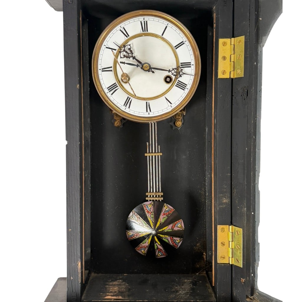 Ebonized Vienna Regulator Wall Clock - 4