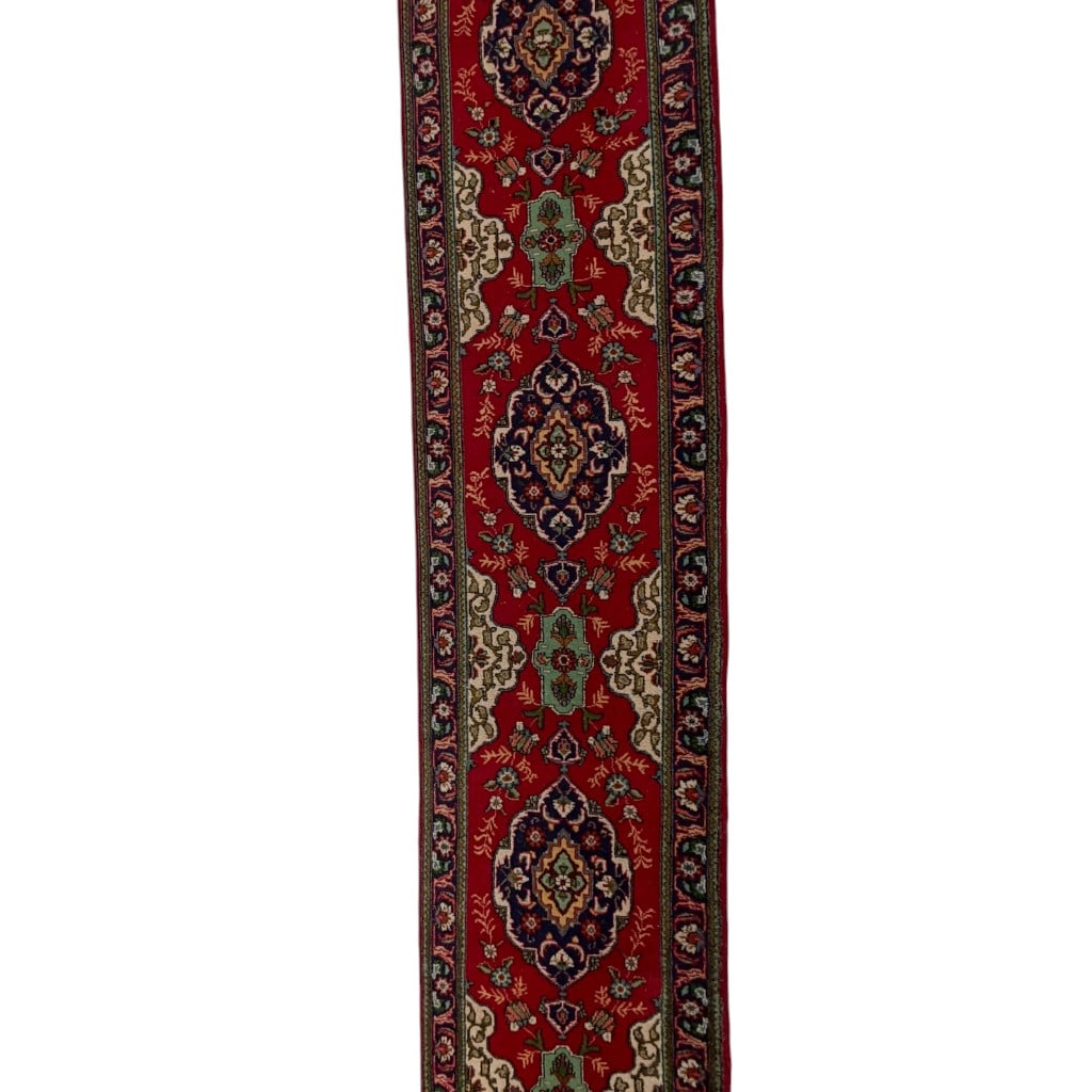 Persian Tabriz Wool Runner, 16 Ft. - 2