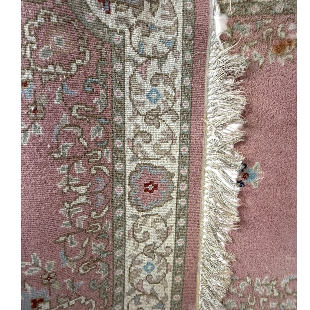 Pink Tabriz-Style Machine-Woven Runner - 5