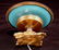 114: French enamel small compote with enamel flowers - 3