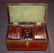 240: Mahogany English tea caddy with metal canisters, - 2