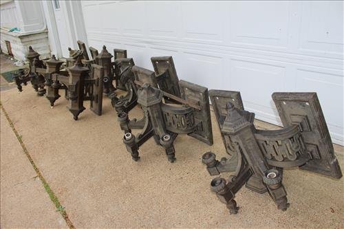 Set of 10 solid bronze wall sconces (union Station) (1 of 10)