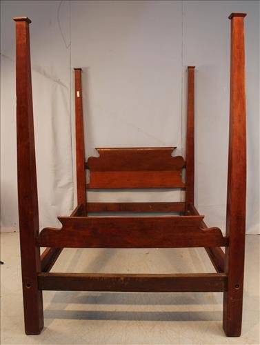 Empire mahogany full tester bed, roll headboard (1 of 2)