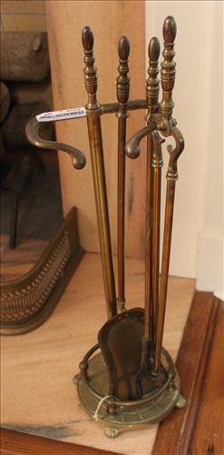 English brass fireplace set (1 of 1)