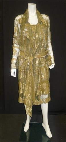3 pc. golden eagle suit worn by Whitney Houston (1 of 1)
