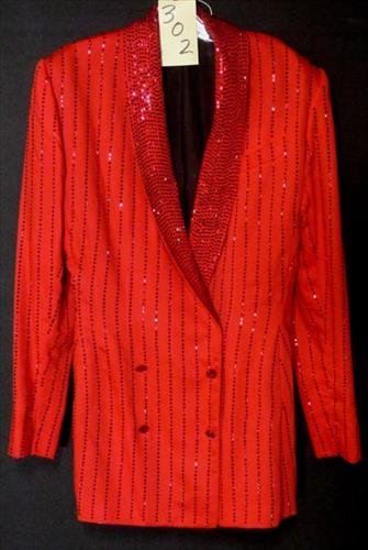 Red sequin jacket worn by late Whitney Houston (1 of 1)
