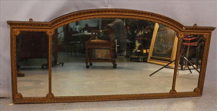 3 section Victorian over the mantle mirror (1 of 2)