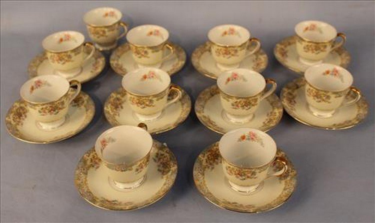 Noritake China Derenda pattern, 21 pieces (1 of 2)