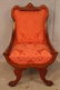 Mahogany Empire side chair wilt faces in crown