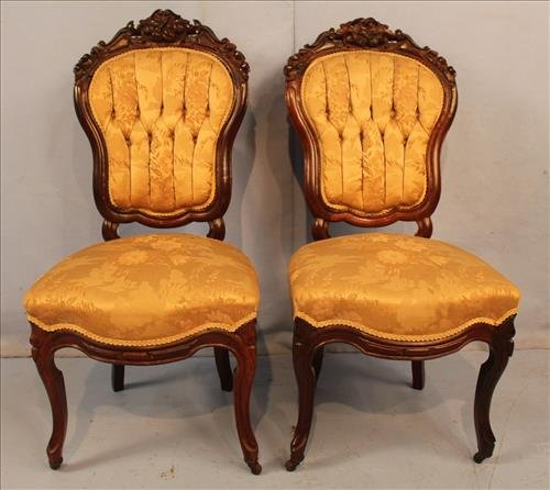 2 rosewood parlor chairs from Annandale Mansion (1 of 3)