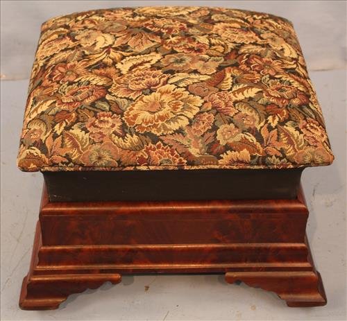 Period Empire high rise mahogany footstool (1 of 2)