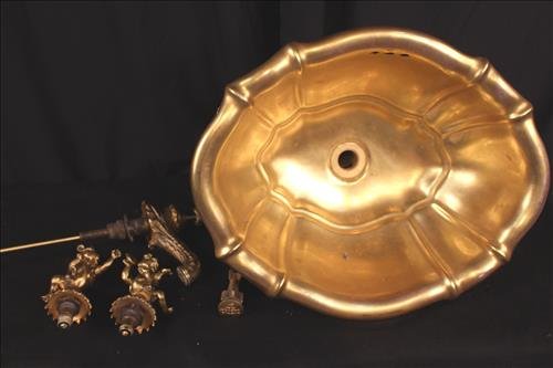 Designer Sherle Wagner, NY sink, Italian porcelain (1 of 4)