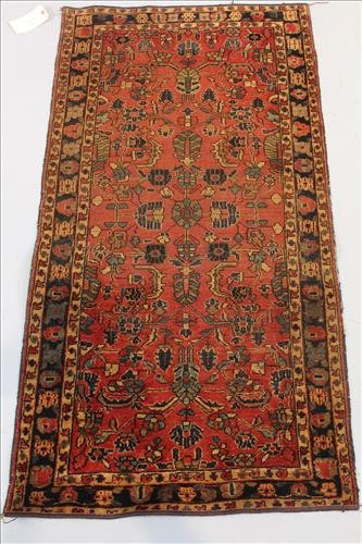 2 ft. 7 in. x 4 ft. 11 in. antique Sarouk Persian rug (1 of 3)
