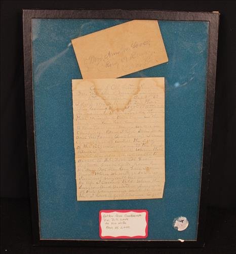 Love letter from Confederate doctor to his wife (1 of 2)