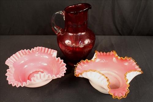 3 pieces deal, 2 brides basket bowls and one pitcher (1 of 2)