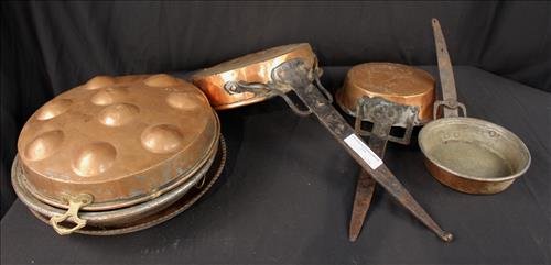 Large lot of copper cooking pieces (1 of 1)