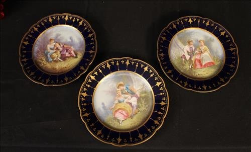 3 Sevres plates, 9 in. Dia. (1 of 5)